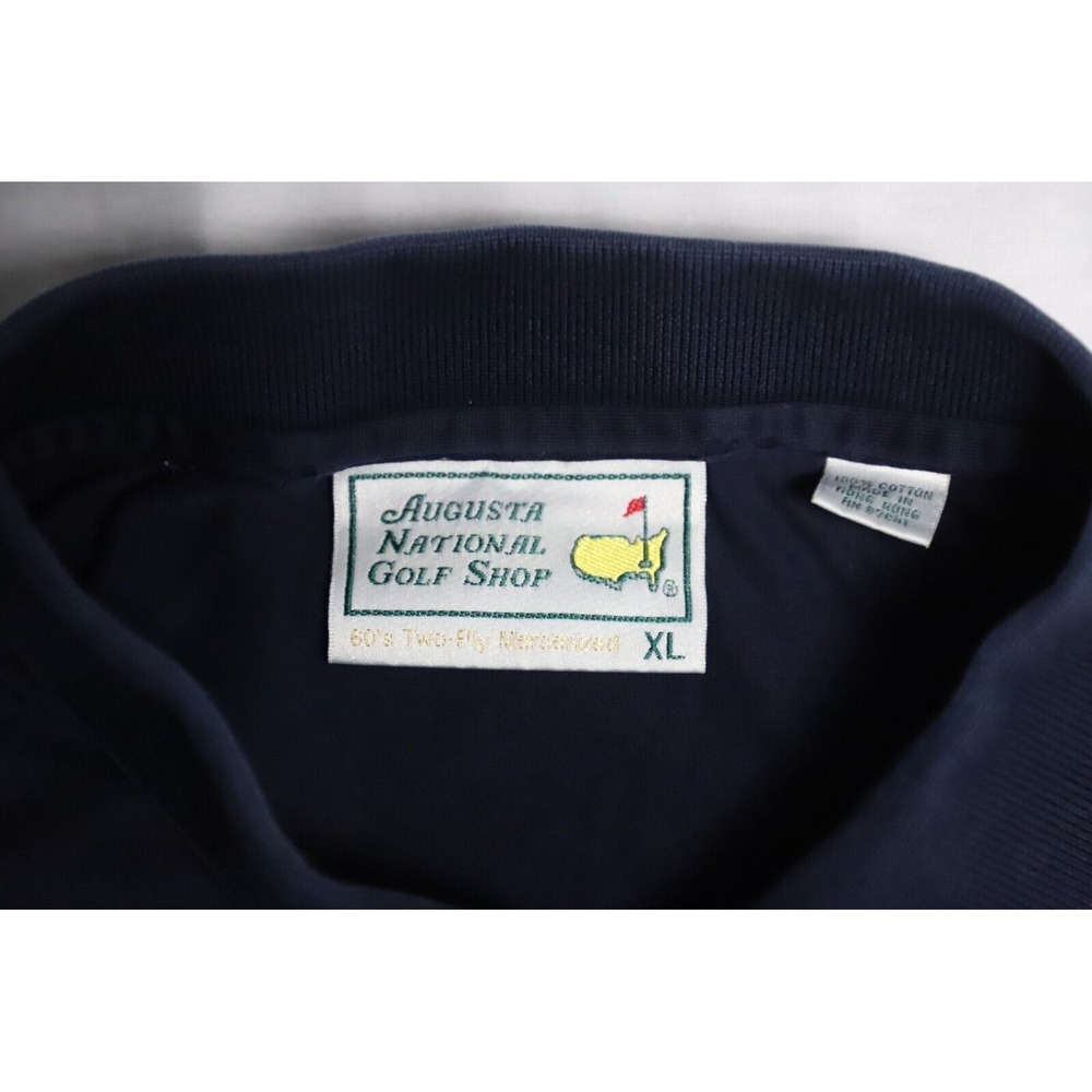 Augusta National Golf Masters Polo Shirt Mens XL Navy Embroidered Logo - Picture 4 of 8